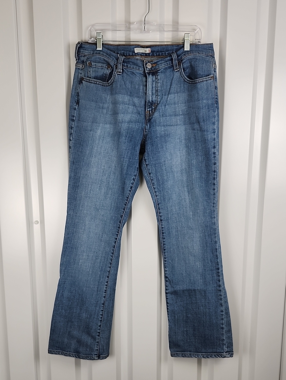 Levi's Womens 515 Bootcut Jeans Medium Blue Denim Size 14 Mid Rise 31" Inseam